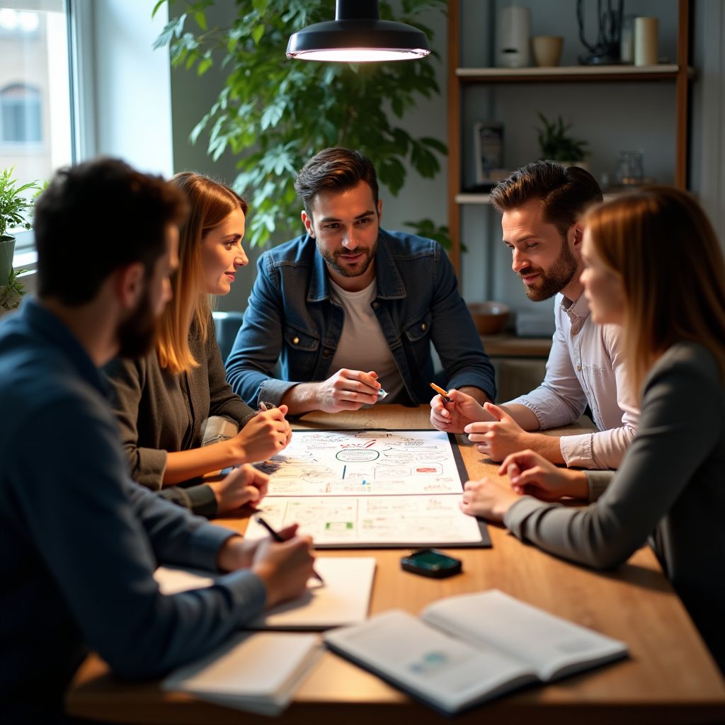 Equipo de VulZeq en una reunión de planificación